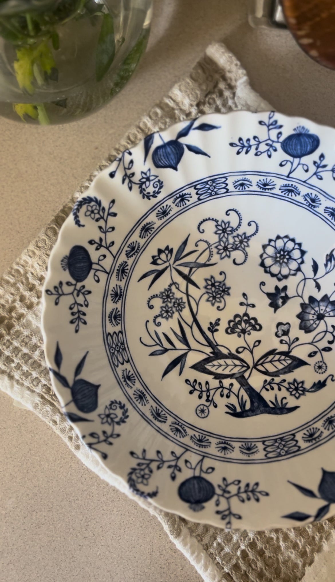 Blue Nordic Mixing Bowl