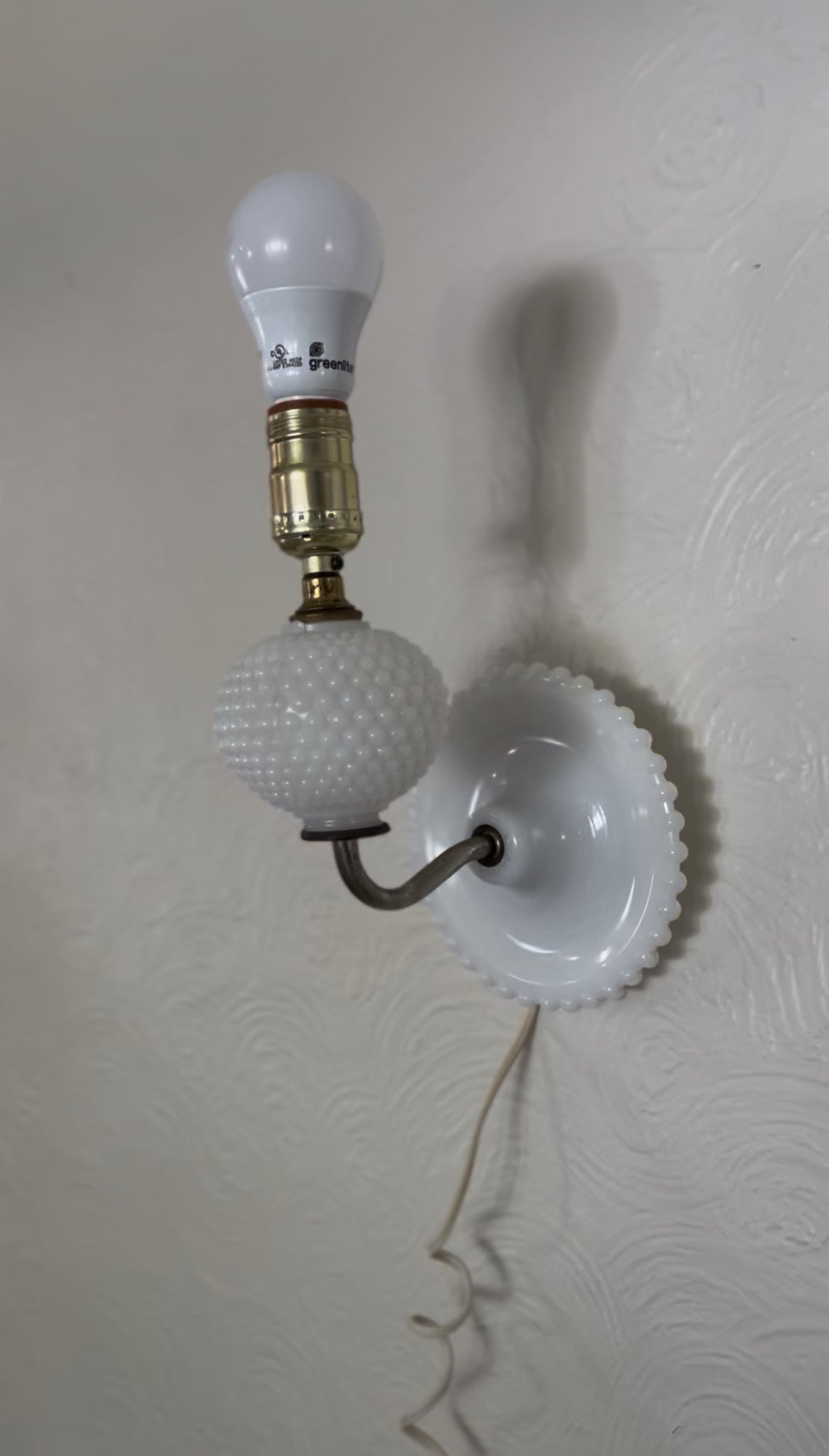 Milk Glass Wall Sconces