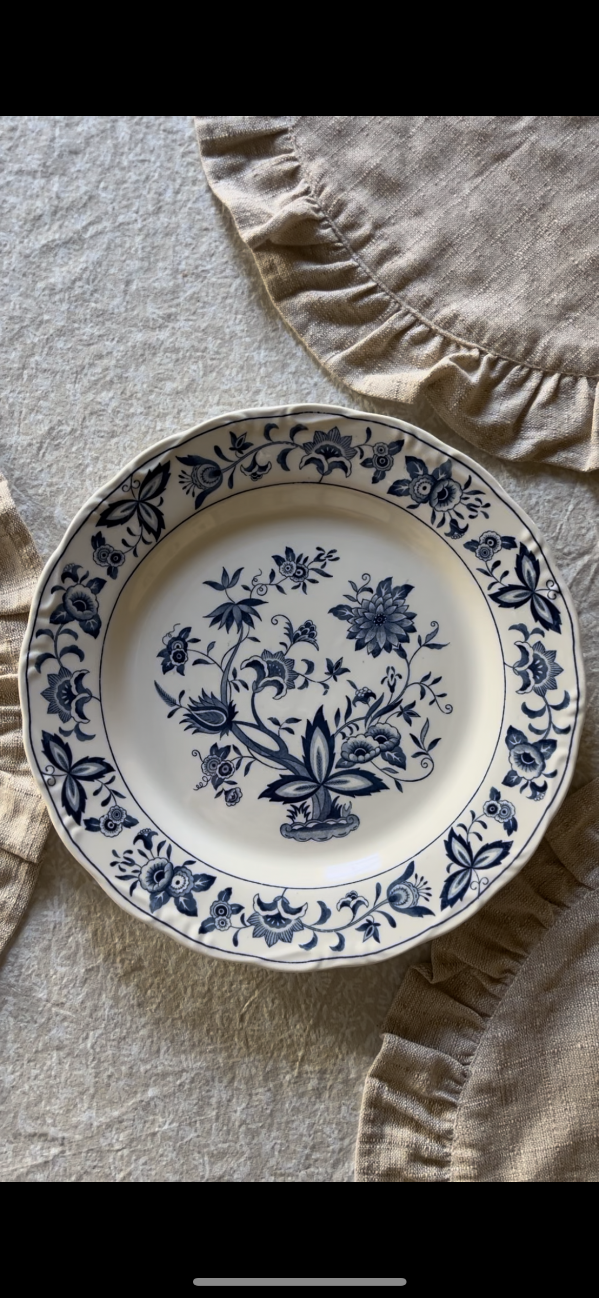 Blue Nordic Plates and Platters (sold separately)