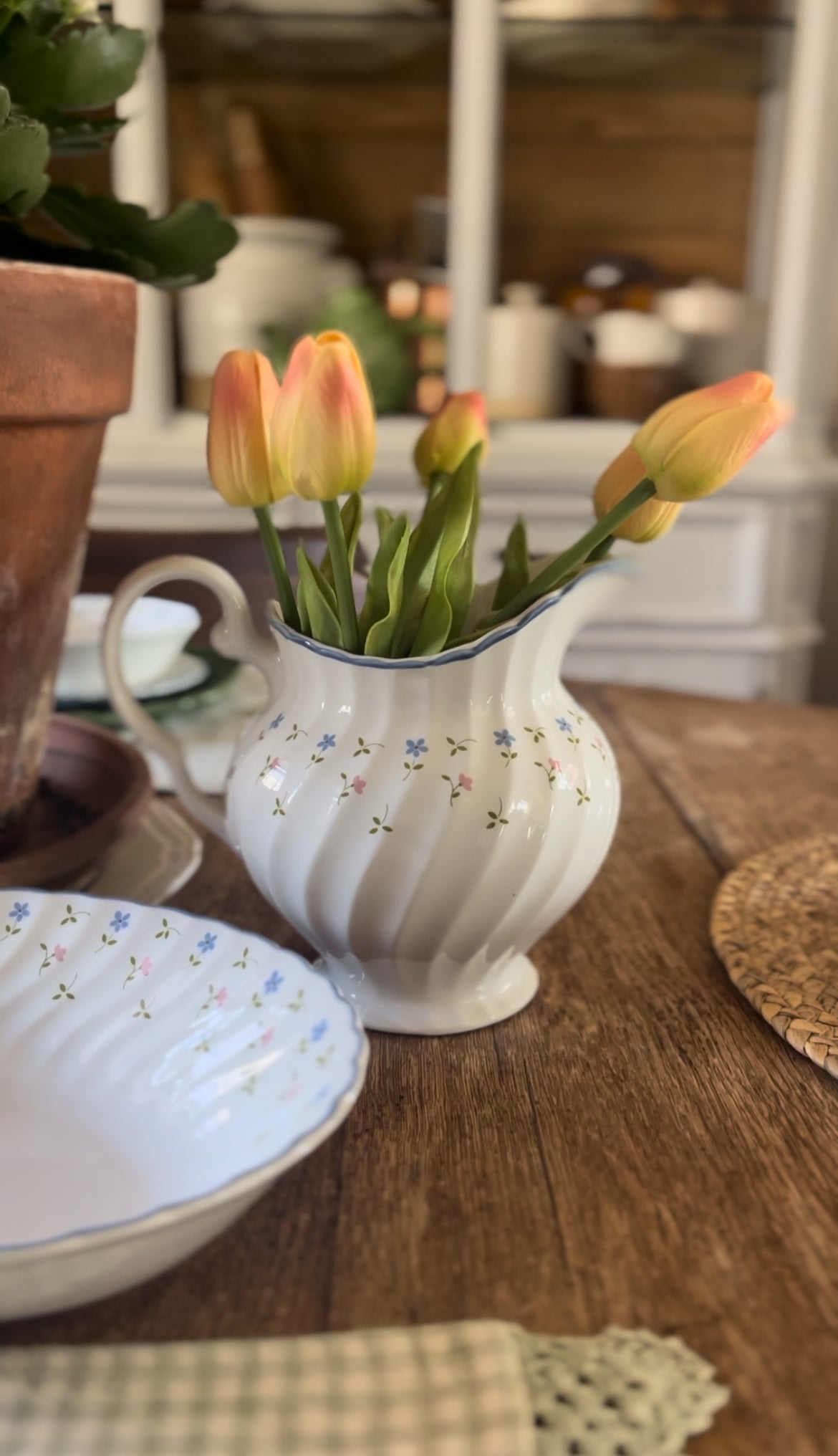 Melody Pattern Johnson Bros China made in England (plates, bowls, teacup, and pitcher sold separately)