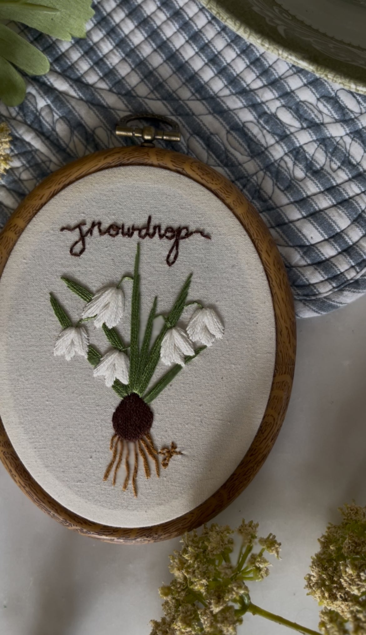 Snowdrop Embroidery