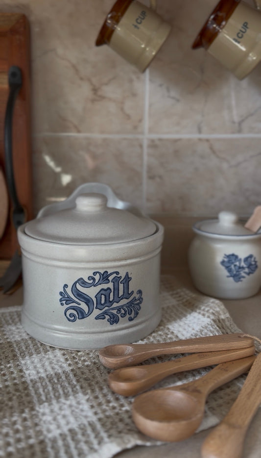 Pfaltzgraff Salt Cellar Crock with Lid