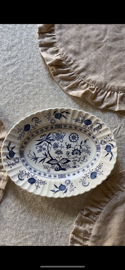 Blue Nordic Plates and Platters (sold separately)