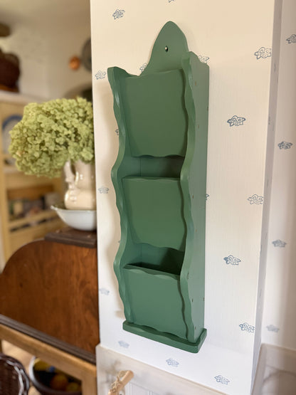 Wooden Wall Mail Organizer