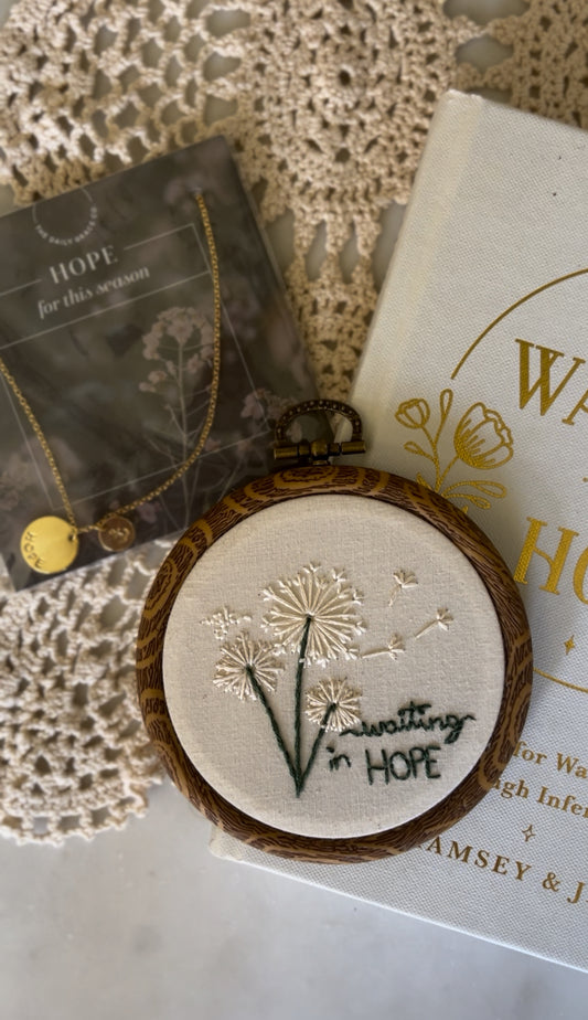 Waiting in Hope Embroidery Magnet