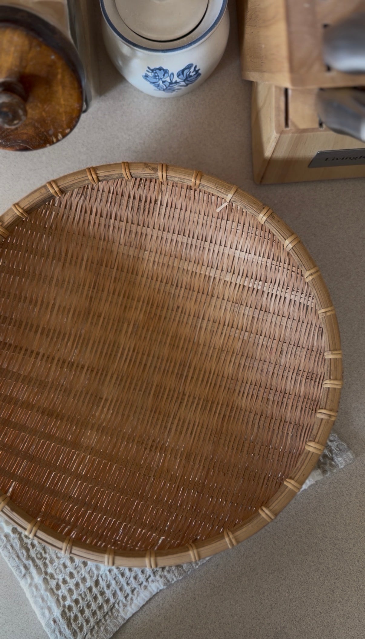 Small Woven Winnowing Basket