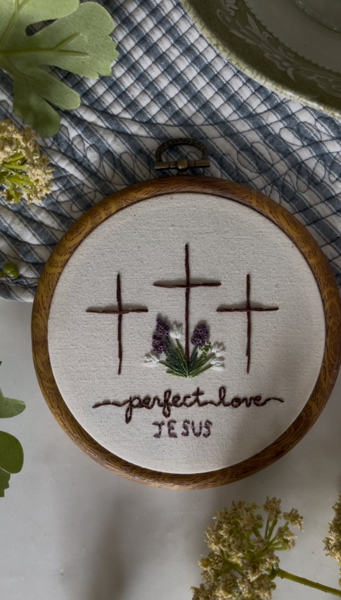 “Perfect Love” Embroidery