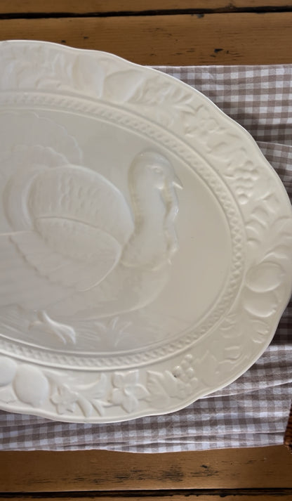 White Turkey Platter