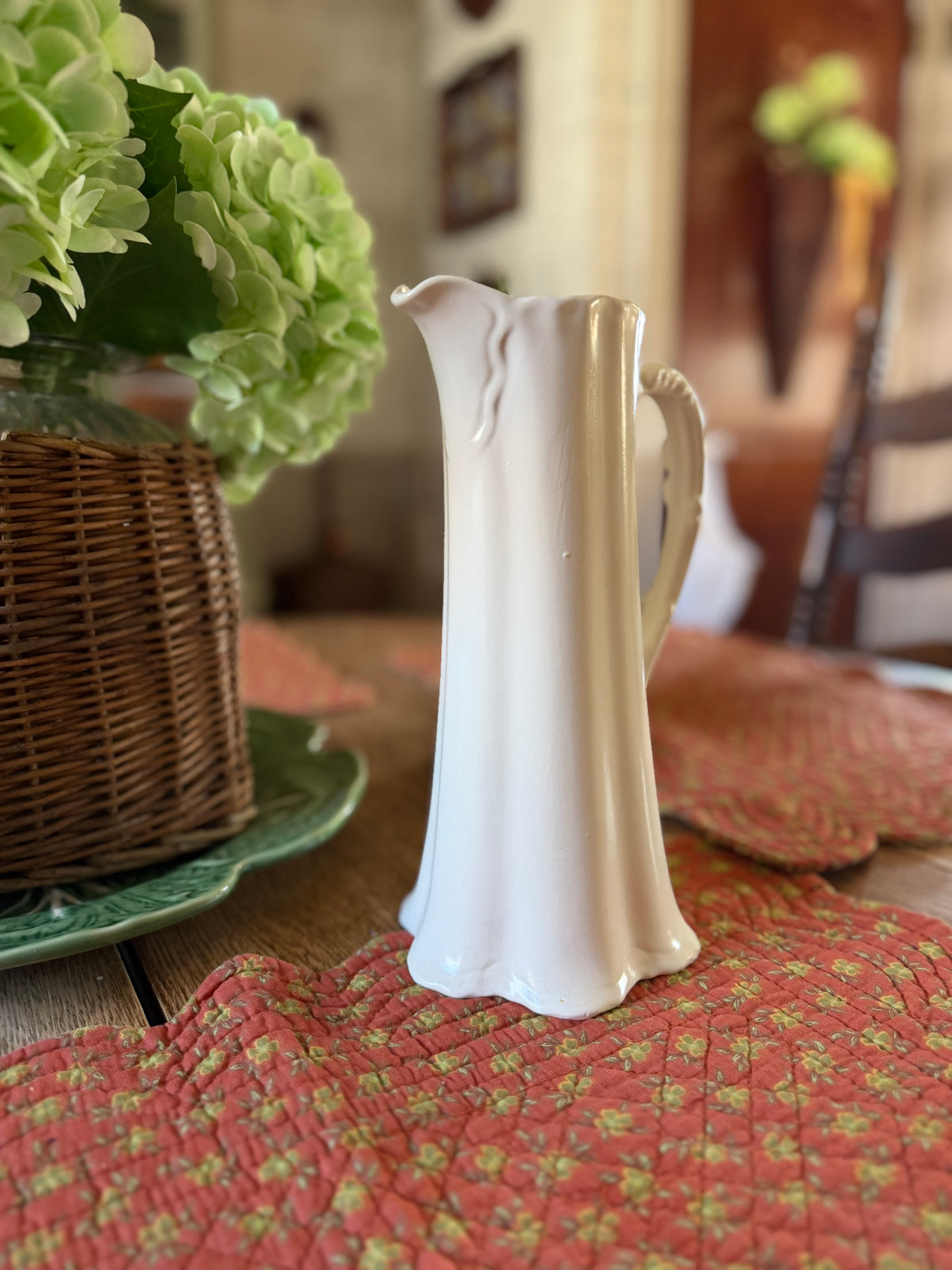 White Cramer Mold Pitcher