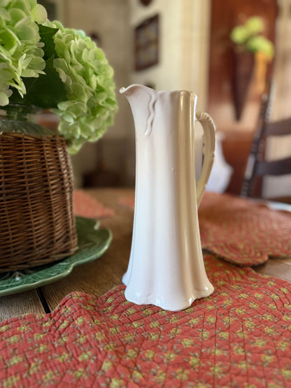 White Cramer Mold Pitcher