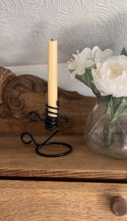 Primitive Turning Candle Holder - Small (2 available) *candle not included