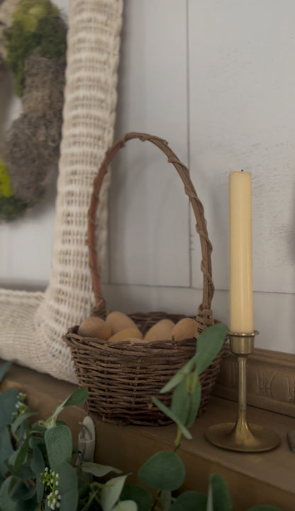 Woven Grapevine Easter Basket