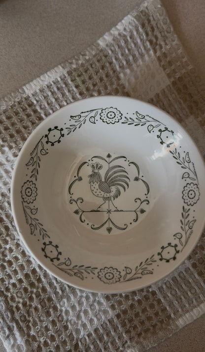 SCIO Provincial Rooster Coupe Soup Bowl