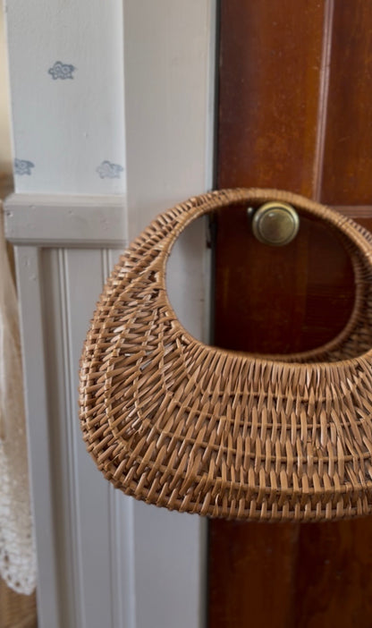 Vintage Wicker Hanging Basket