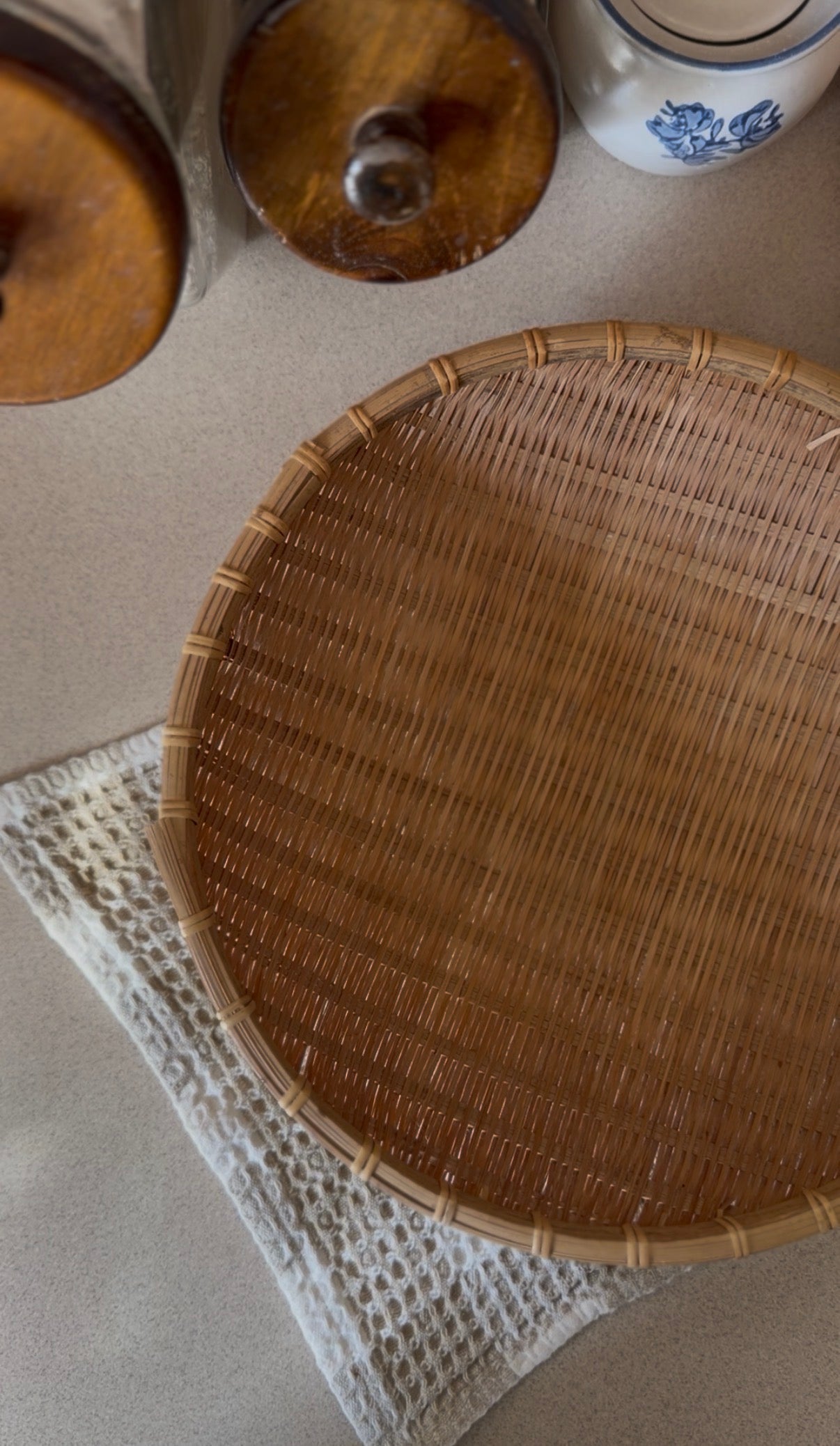Small Woven Winnowing Basket