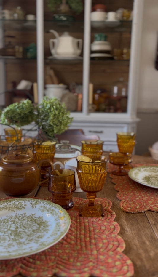Amber Glassware (sold separately)