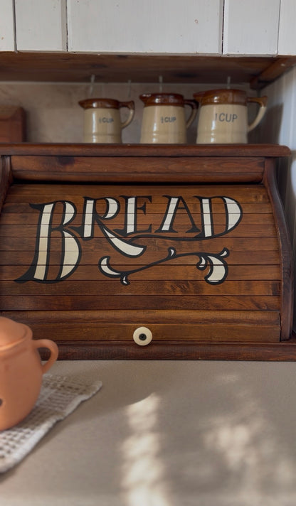 Vintage Wooden Bread Box
