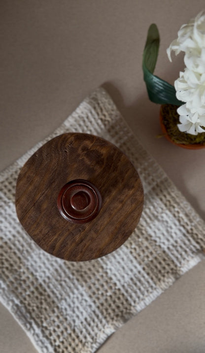 Set of 3 Vintage Rosenthal Netter Blue Geese Ceramic Canisters with Hand-Made Wooden Lids