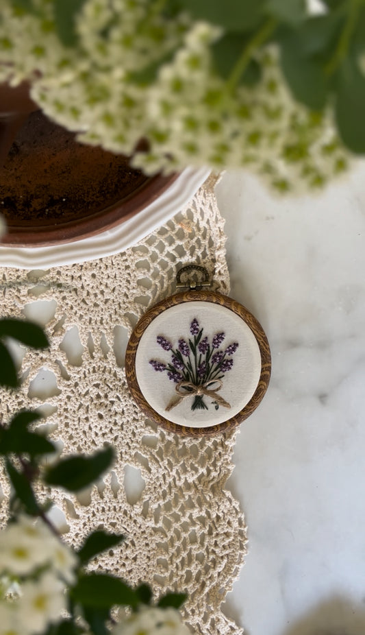Lavender Bundle Embroidery Magnet