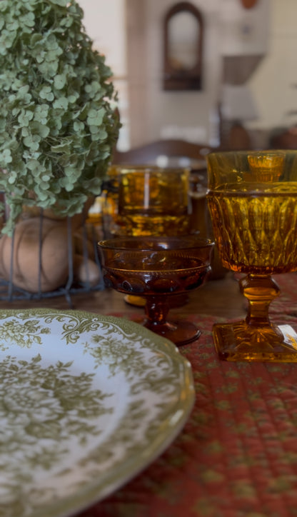 Amber Glassware (sold separately)
