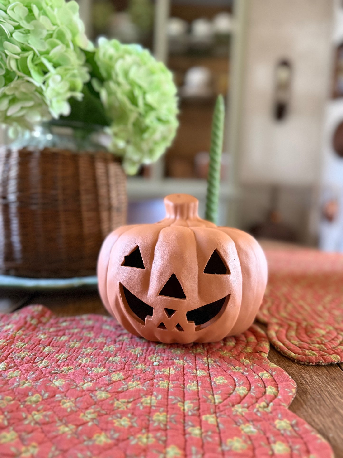 Painted Ceramic Jack-o-lantern