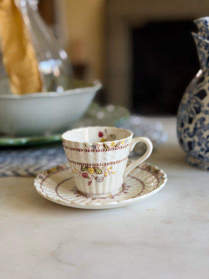 Copeland Spode Cowslip Demitasse Cup and Saucer made in England