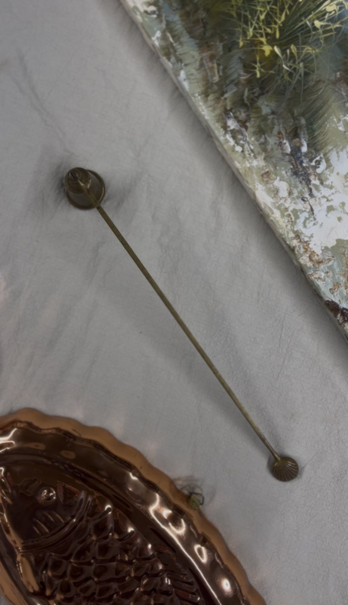Brass Shell Candle Snuffer
