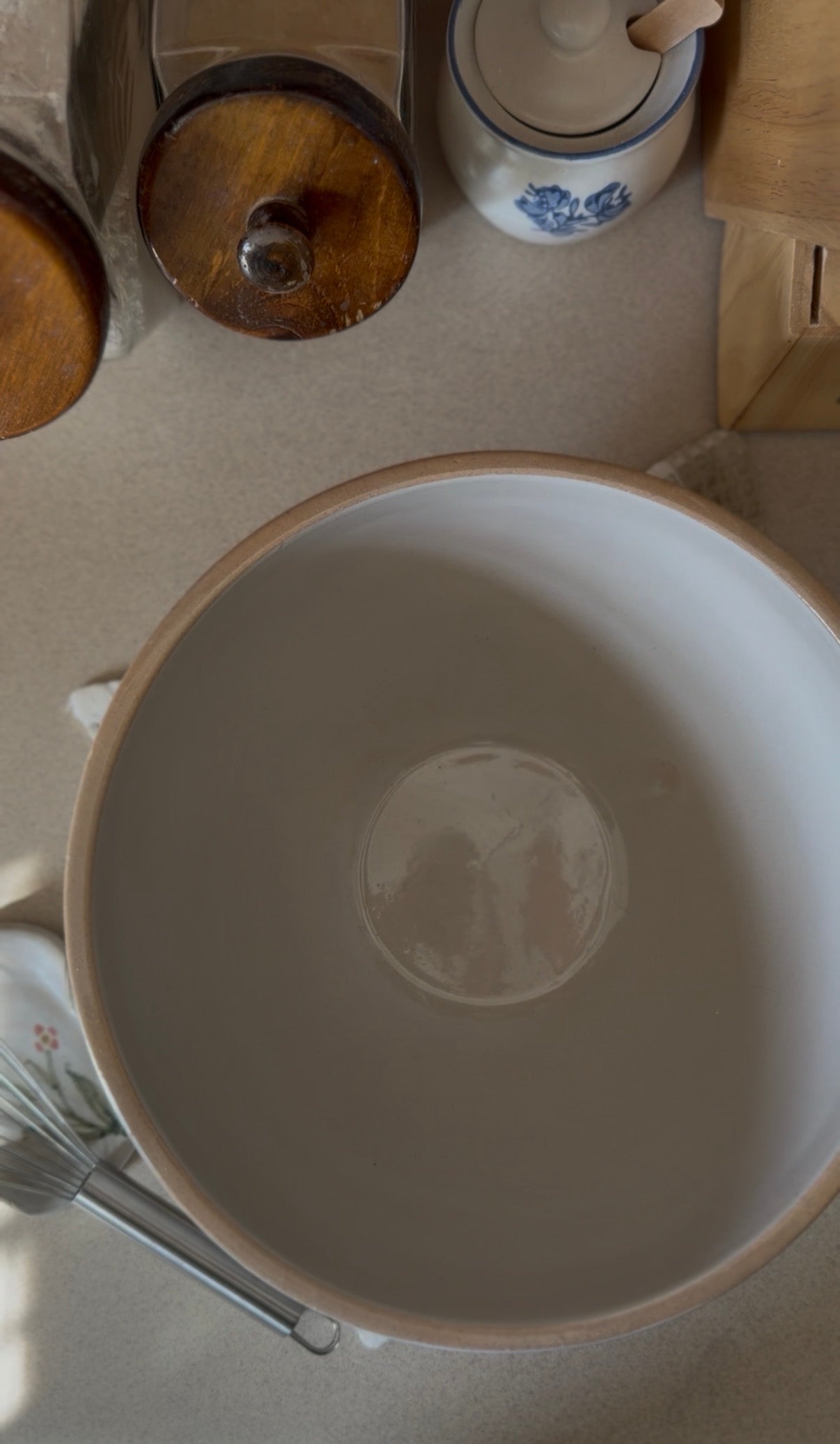 Green Striped Mixing Bowl