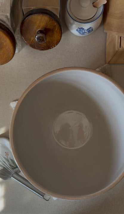 Green Striped Mixing Bowl