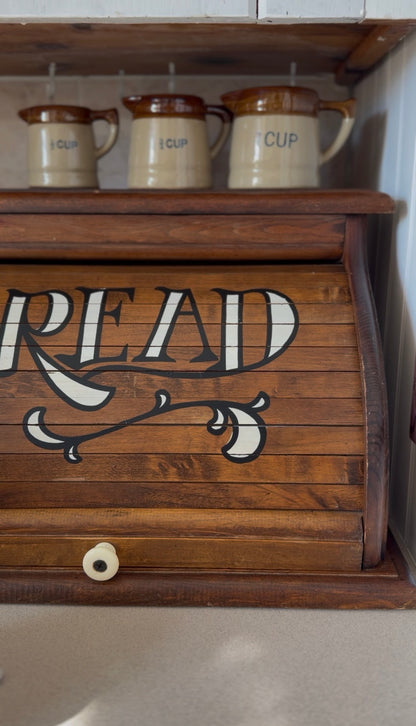 Vintage Wooden Bread Box