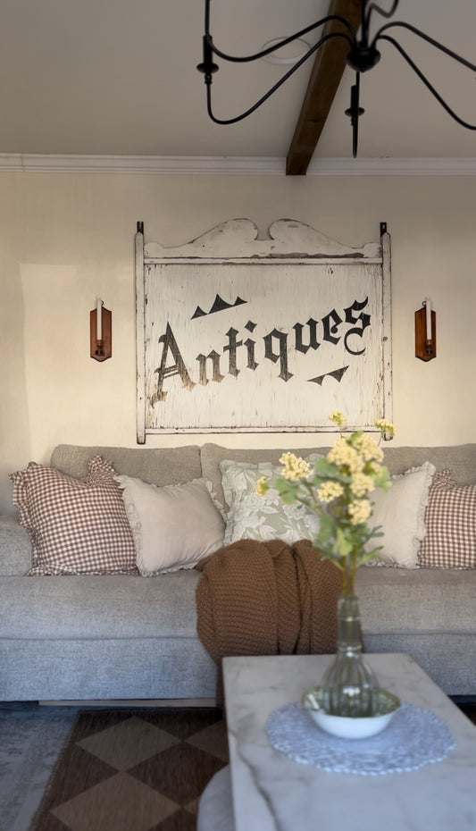 Set of Two Wooden Sconces (*candle not included)
