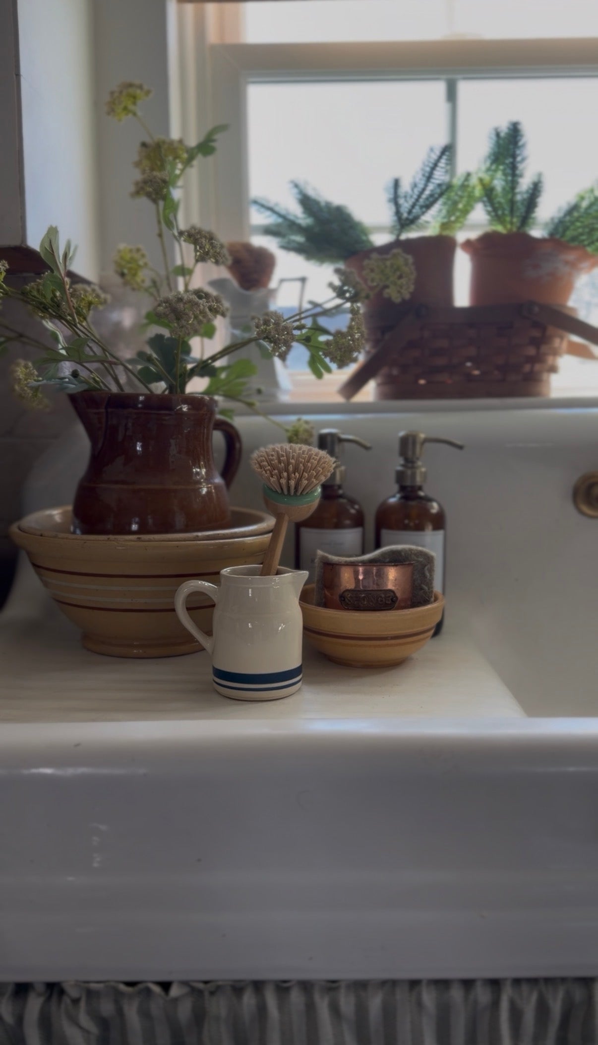 Blue Striped Mini Pitcher Roseville Ohio