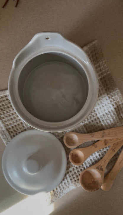 Pfaltzgraff Salt Cellar Crock with Lid