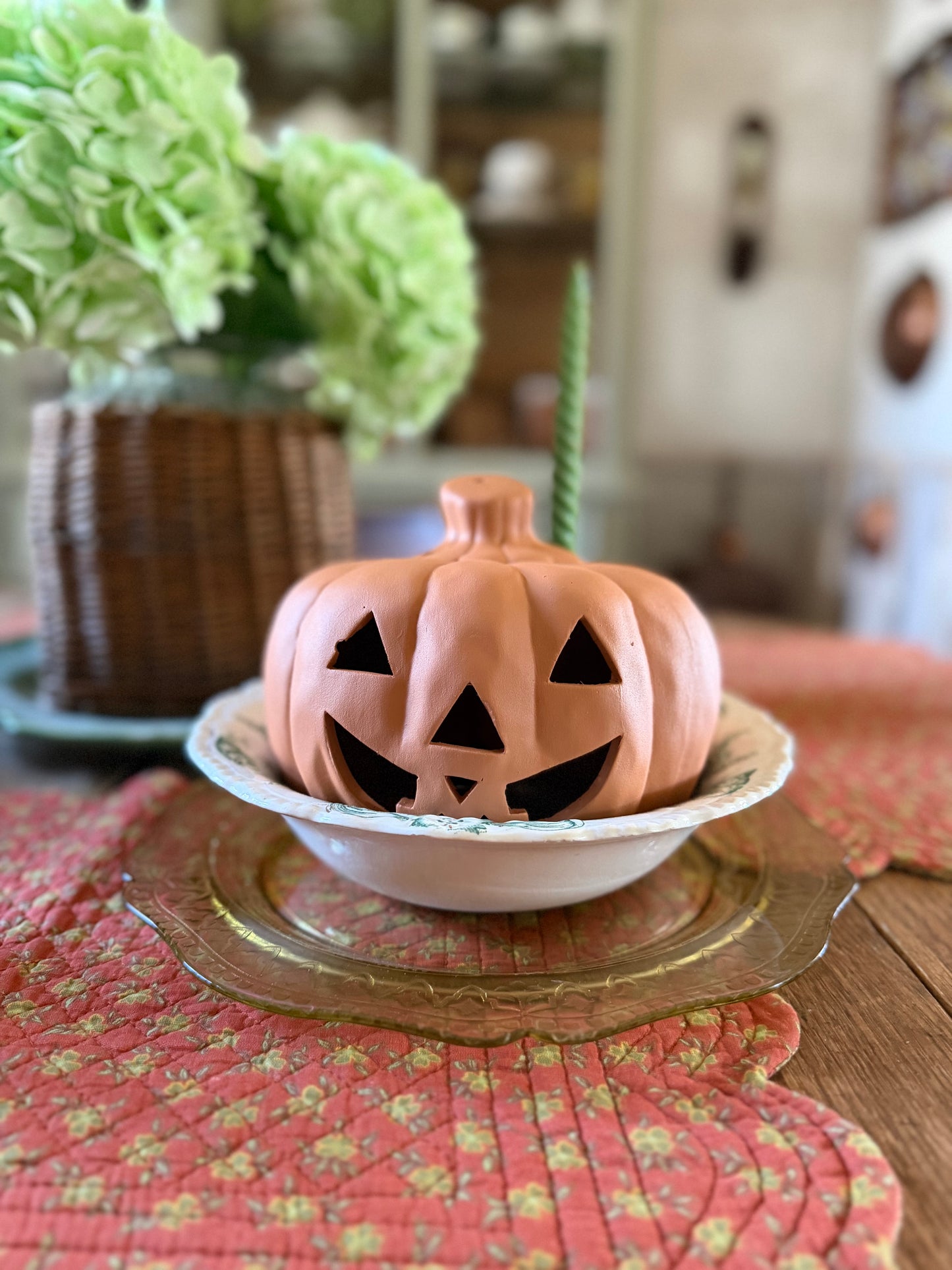 Painted Ceramic Jack-o-lantern
