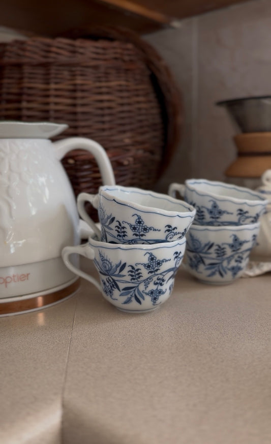 Blue Danube Teacups (set of 4)