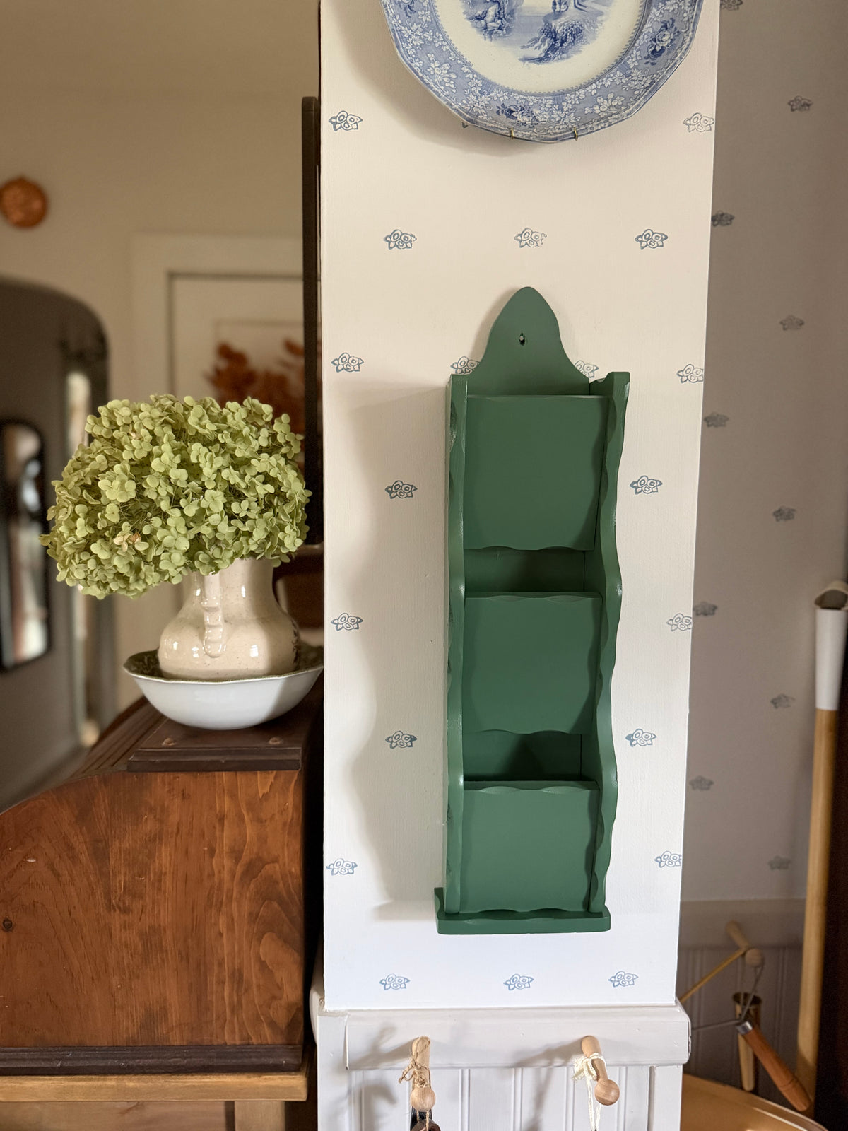 Wooden Wall Mail Organizer