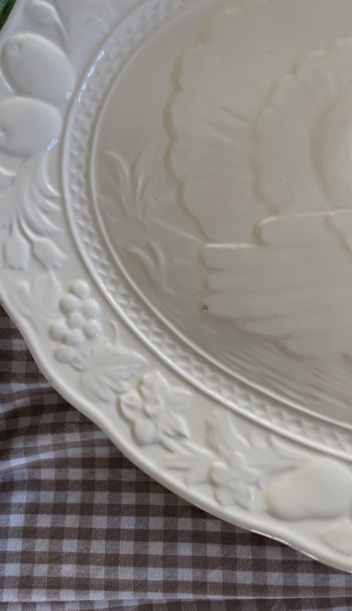 White Turkey Platter
