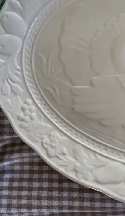 White Turkey Platter