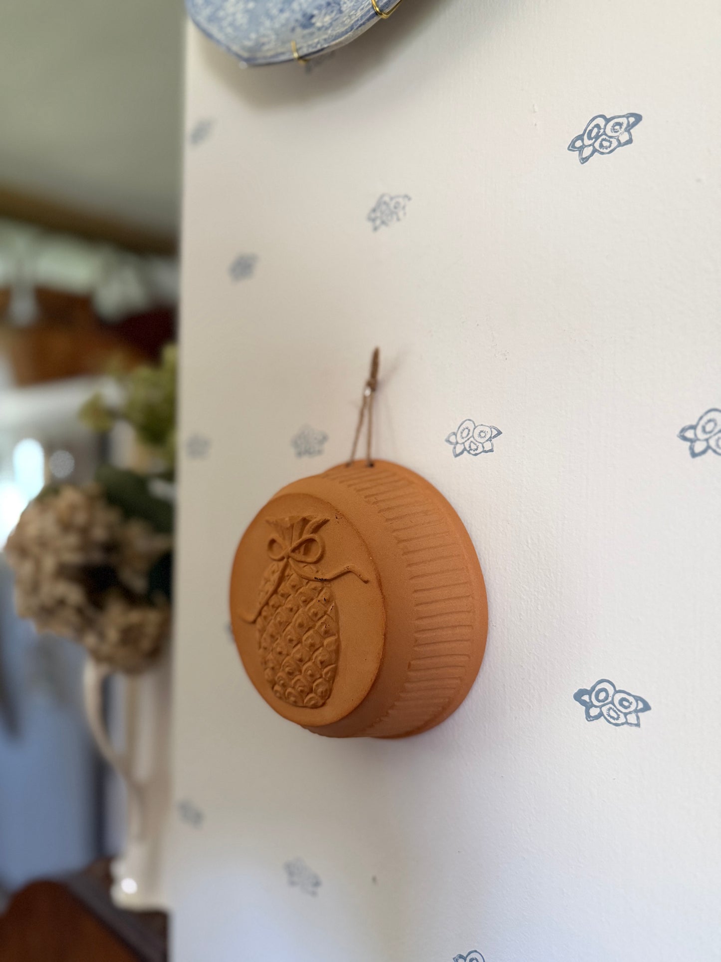 Terra Cotta Pineapple Wall Hanging