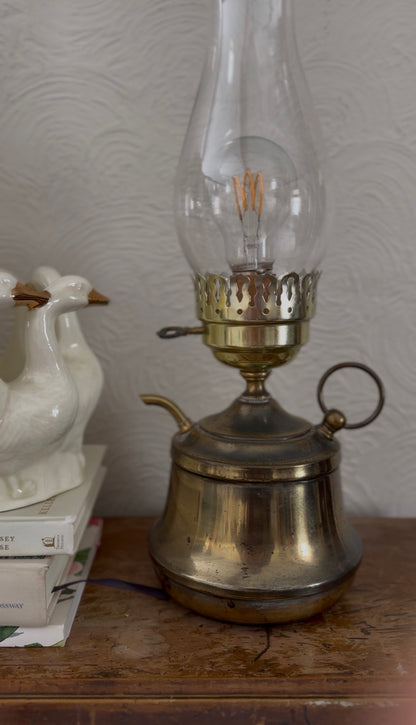 Electric Brass Finger Lamp (lightbulb not included)