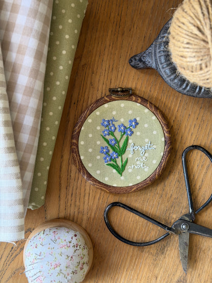 Forget-Me-Not Embroidery Magnet