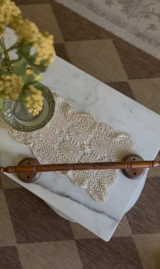 Solid Wood Towel Bar