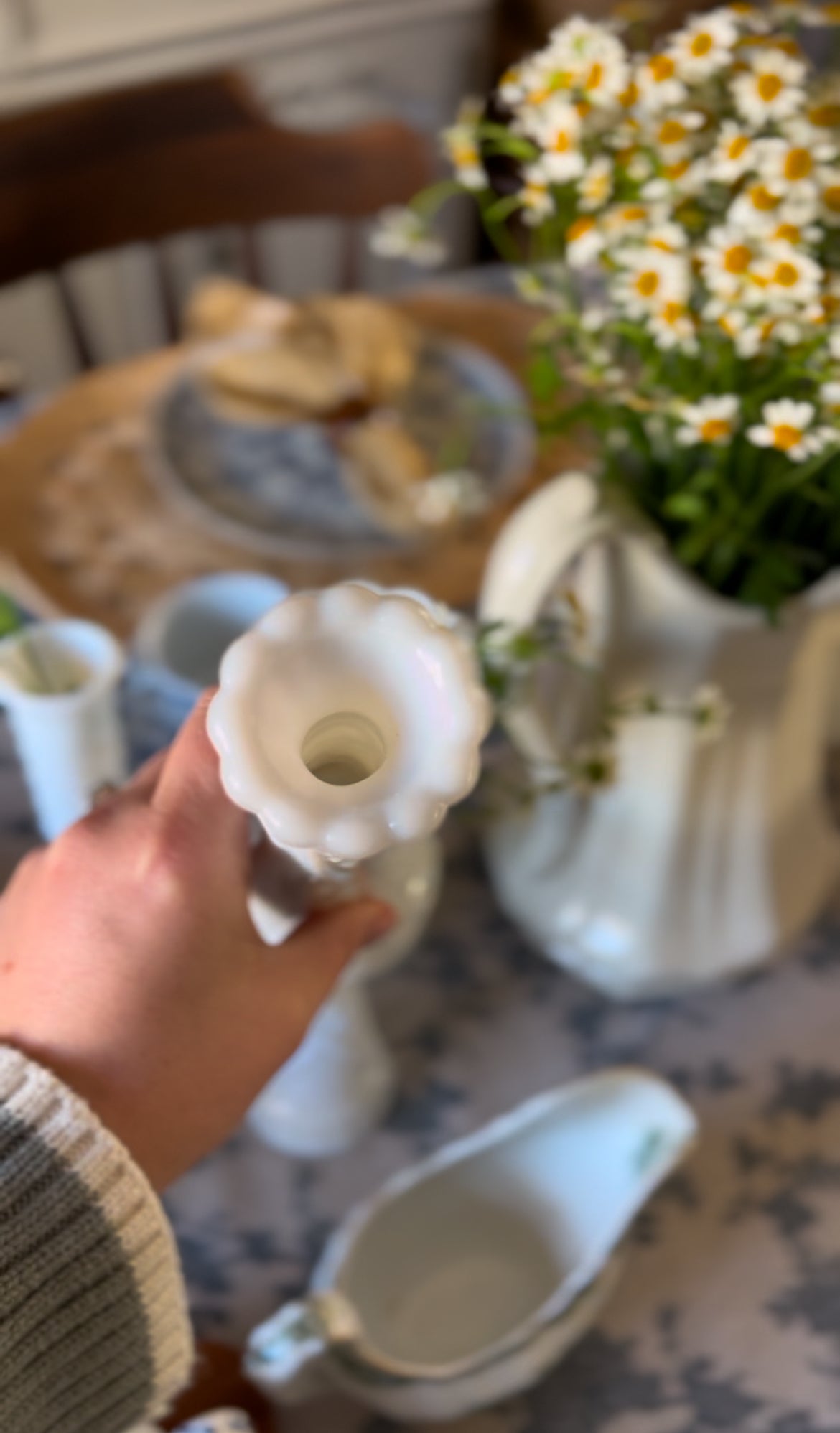 Anchor Hocking Milk Glass Bud Vases (choose from assorted sizes and styles)