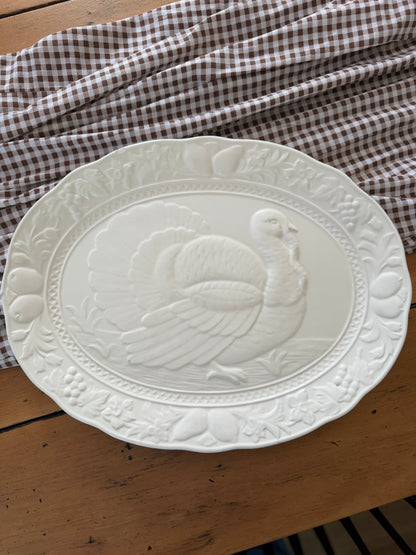 White Turkey Platter
