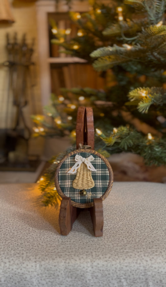 Small Wicker Bell Embroidery Magnet