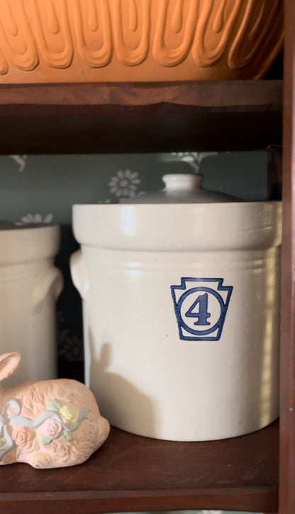 Vintage Pfaltzgraff Number 3&4 Canisters (sold separately)