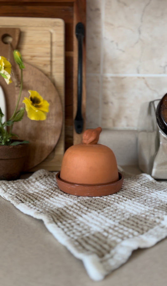Vintage Terra Cotta Garlic Keeper by Boston Warehouse Trading Corp. (2 available)