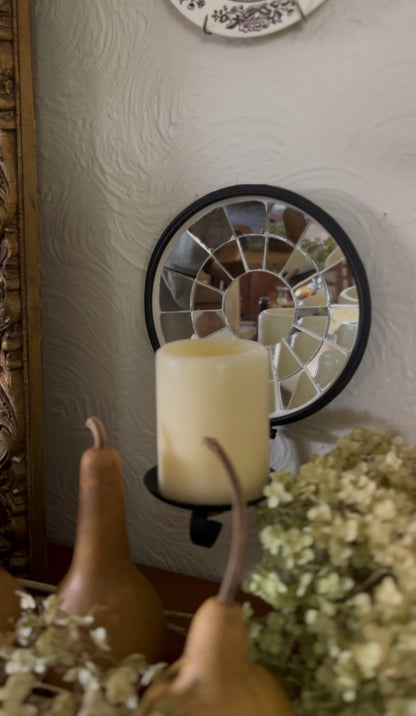 Mirror Back Wall Sconce