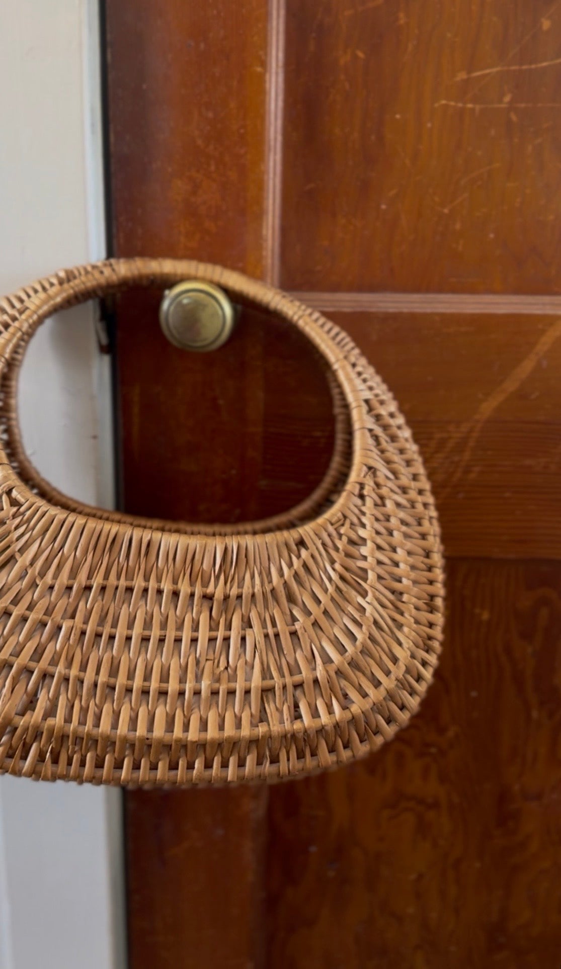 Vintage Wicker Hanging Basket