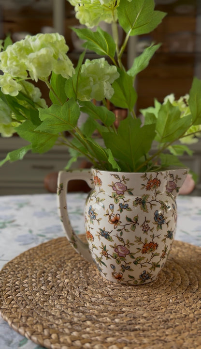 Hand-painted Floral Pitcher made in Japan